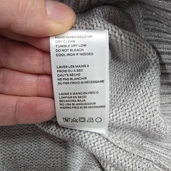 Good American Sweater Womens 2XL Gray Pullover Long Sleeve Stretch Minimalist - Picture 7 of 11